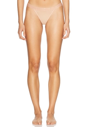 Negative Underwear Sieve Thong in Buff - Nude. Size XL (also in ).