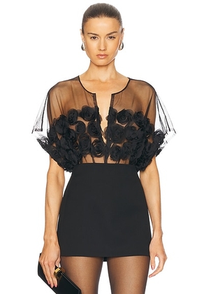 Norma Kamali Super Oversized Sleeveless Boyfriend Bodysuit in Black - Black. Size M (also in S, XL, XS).