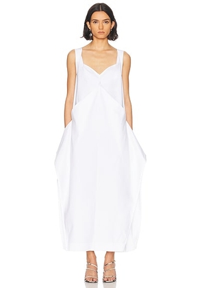 KHAITE Kenith Dress in White - White. Size 6 (also in ).