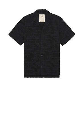 OAS Night Lagoon Cuba Terry Shirt in Blue - Navy. Size L (also in ).