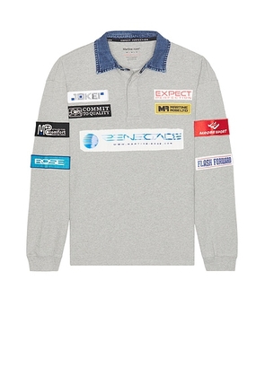 Martine Rose Rugby Polo in Grey Marl - Grey. Size XL/1X (also in ).