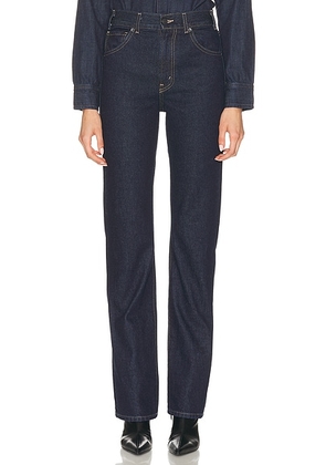 NILI LOTAN Joan Straight Leg in Indigo Rinse - Blue. Size 31 (also in ).