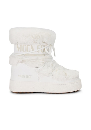 MOON BOOT Ltrack Faux Fur Wp Boot in White - White. Size 39 (also in ).