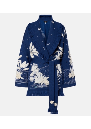 Alanui Postcard From Paradise wool cardigan