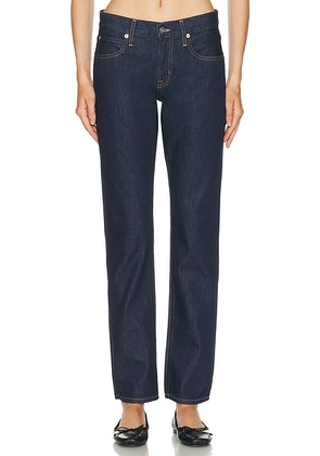 SLVRLAKE Isabel Low Rise Slim Leg in Midnight Mile - Blue. Size 27 (also in 28, 30).