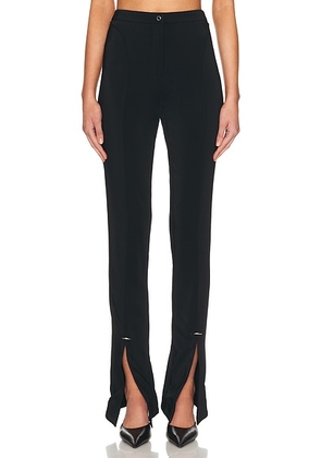 Mugler Straight Leg Pant in Black - Black. Size 36 (also in 40).