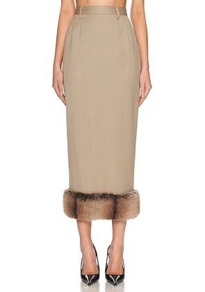 Mimchik Rosie Skirt in Dune - Beige. Size 8 (also in ).