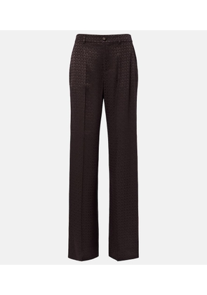 Gucci Silk jacquard wide-leg pants