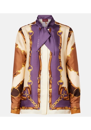 Gucci Printed silk shirt