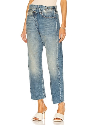 R13 Crossover Straight Leg in Jasper - Denim-Medium. Size 27 (also in 29).