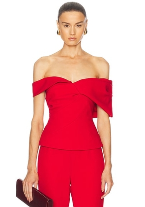 Rachel Gilbert Mattie Top in Red - Red. Size 4 (also in 0).