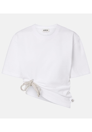Area Embellished cotton jersey T-shirt