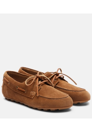 Hogan H693 suede boat shoes
