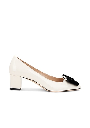 TOM FORD Audrey 55 Pump in Milk & Black - Black & White. Size 37.5 (also in 39).