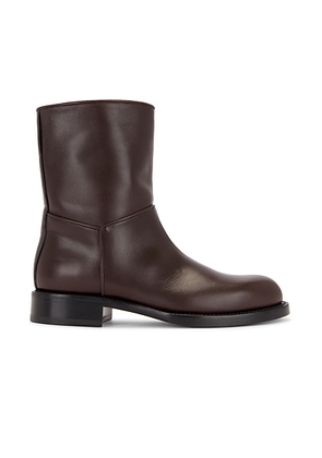 The Row Nobilis Ankle Boot in Dark Brown - Chocolate. Size 37 (also in ).