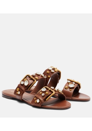 Dolce&Gabbana Embellished leather sandals