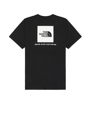The North Face Short Sleeve Core Box NSE Tee in TNF Black & TNF White - Black. Size L (also in M, S, XL/1X).