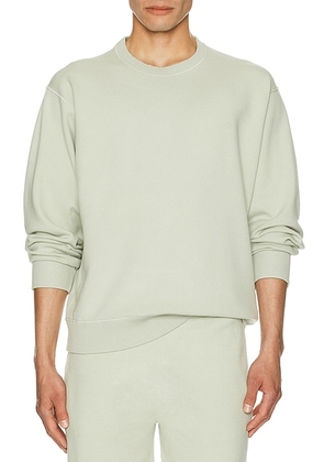 Theory Light Bilen Relaxed Crew Sweatshirt in Light Greenstone - Mint. Size S (also in ).