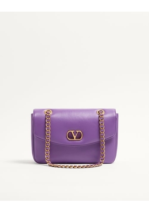 Valentino Garavani Valentino Garavani Djuna Medium Chain Bag in Nappa Leather Woman PURPLE UNI