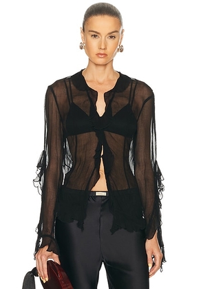 Staud Kellcy Top in Black - Black. Size 0 (also in 2, 4, 6, 8).