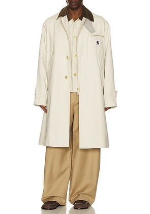 Sacai x Carhartt WIP Duck Coat in Ivory - Beige. Size 2 (also in ).