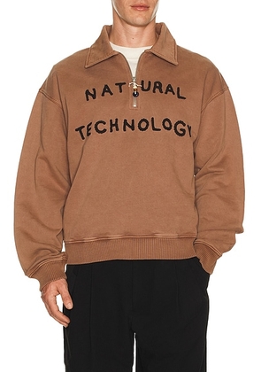 Story mfg. Hand Crochet Geo Pullover in Sand - Brown. Size M (also in S).
