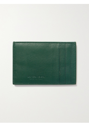 Bottega Veneta - Cassette Intrecciato Leather Cardholder - Green - One size