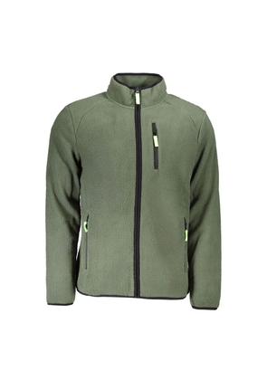 Green Polyester Men Sweater - XL