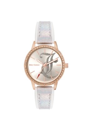 Juicy Couture White Plastic Dress Watch