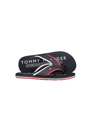 Tommy Hilfiger Blue Polyurethane Men's Slide Sandal - EU42/US9