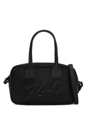 Karl Lagerfeld embossed-logo tote bag - Black