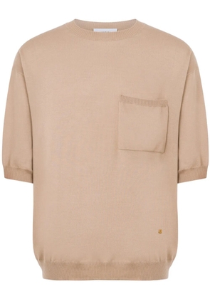 Moschino fine-knit T-shirt - Neutrals