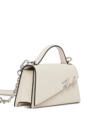 Karl Lagerfeld small K/Signature cross body bag - White