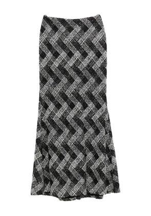 Elie Saab chevron skirt - Black