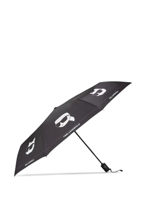 Karl Lagerfeld small Ikon umbrella - Black