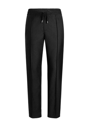 Dolce & Gabbana striped drawstring trousers - Black