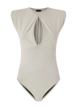 PINKO keyhole-neck bodysuit - Neutrals