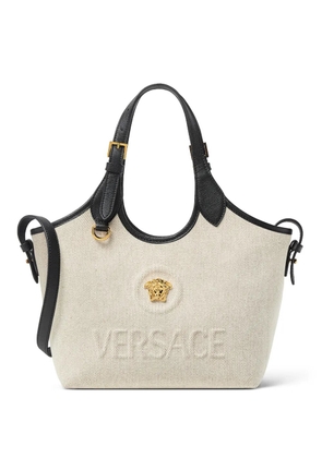 Versace mini Medusa-appliqué tote bag - Neutrals