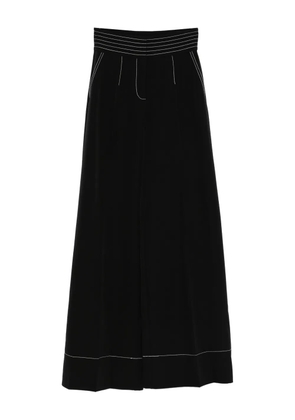 Karl Lagerfeld contrast-stitching trousers - Black