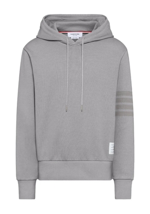 Thom Browne loopback four-bar hoodie - Grey