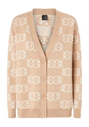 PINKO geometric-pattern cardigan - Neutrals