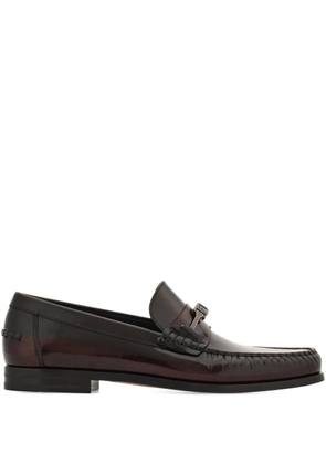Ferragamo logo-buckle loafers - Black