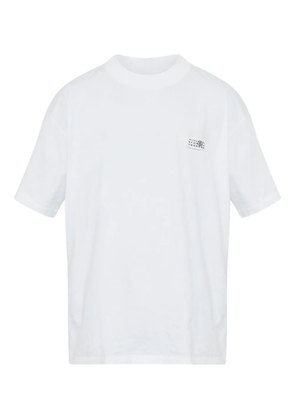 MM6 Maison Margiela logo-patch cotton T-shirt - White