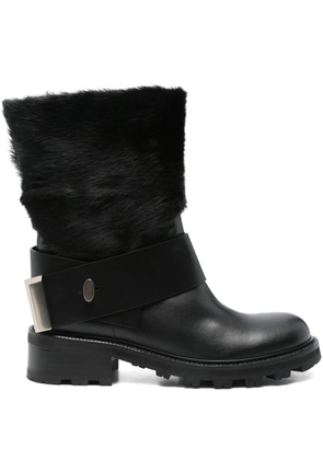 Roberto Festa 40mm fur-trimmed ankle boots - Black
