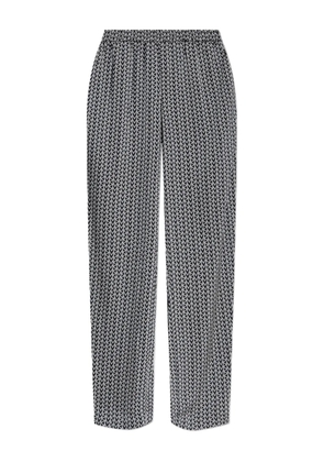 Michael Kors chevron-print trousers - Black