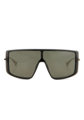 Alexander McQueen Eyewear shield-frame sunglasses - Black