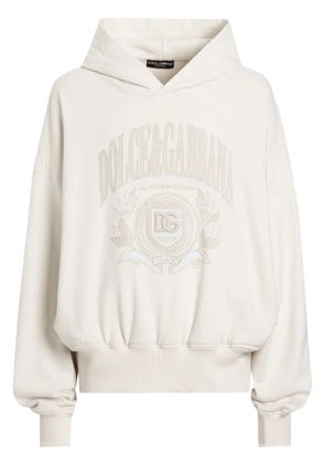 Dolce & Gabbana logo-print hoodie - Neutrals