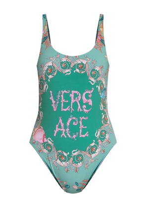 Versace printed swimsuit - Green