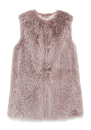 Herno faux-fur sleeveless vest - Grey