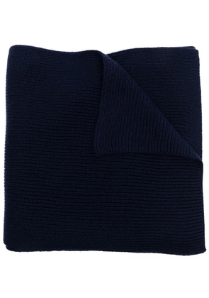 Polo Ralph Lauren ribbed knit wool scarf - Blue